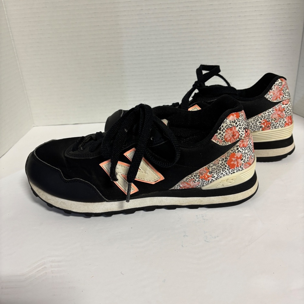 Womens New Balance 515 Running Sneaker Tropical Floral Black/Pink  Size 8 - Picture 6 of 11